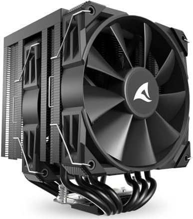 Sharkoon - A60 - CPU-koeler - Zwart - 260 W TDP - Twee 120 mm ventilatoren
