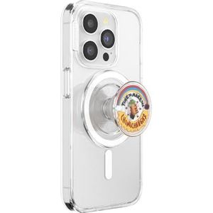 PopSockets Ronde telefoongreep compatibel met MagSafe, inclusief adapterring, telefoonhouder, compatibel met draadloos opladen, Deadpool x Wolverine - Chimichangas
