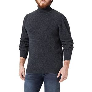 BY GARMENT MAKERS Sustainable; obviously! Unisex Elmo Rollneck Knit Sweater, jet black, L