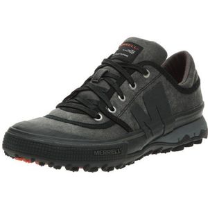 Merrell Primed LACE J73663 Herensneakers, Zwart Zwart Zwart Grijs, 45 EU