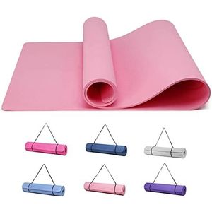 Good Nite Gymnastiekmat, yogamat, fitnessmat, antislip, trainingsmat, sport, turnen, mat, vloergymnastiekmat met draagriem, 183 x 61 x 0,6 cm (roze)