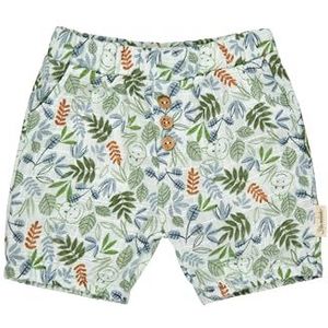 Sterntaler Babyjongensshorts, bedrukt met bladeren, casual broek, lichtturquoise, 56