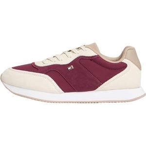 Tommy Hilfiger - Easy Runner - Sneakers - Bordeauxrood en Beige