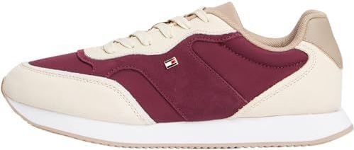 Tommy Hilfiger - Easy Runner - Sneakers - Bordeauxrood en Beige