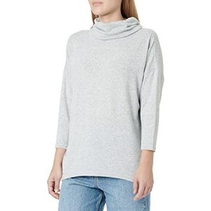 ONLY ONLELCOS Cowlneck 4/5 SOLID TOP JRS Pullover voor dames, lichtgrijs melange, XL, lichtgrijs gem., XL