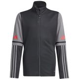 adidas - Squadra 25 - Trainingsjack - Zwart Grijs Rood - 100% Gerecycled Polyester