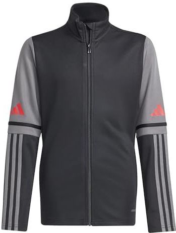 adidas - Squadra 25 - Trainingsjack - Zwart Grijs Rood - 100% Gerecycled Polyester