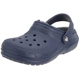 Crocs Klassieke gevoerde klomp (peuter), Navy Houtskool, 7 UK Child