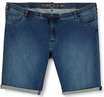 JP 1880 - Grote Maten Superstretch Bermuda - Donker Denim - Heren