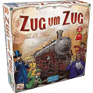 Asmodee | Unbox Now | Days of Wonder | trein um trein | basisspel | familiespel | spel van het jaar 2004 | 2-5 spelers | vanaf 8 jaar | 45 minuten speeltijd | Duits