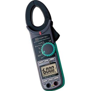 Kyor▾KEW 2046R Digitale stroomtang met een compact formaat TRMS-uiteinde AC/DC, spanning AC/DC, weerstand, continuïteit, tweekleurige diode, frequentie, capaciteit, temperatuur, picco, grijs