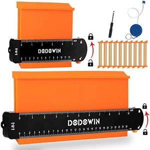 DODOWIN Origineel cadeau voor heren, contourmeter, 2 stuks, profielkopieerapparaat, handige ongebruikelijke gadget, houtbewerkingsgereedschap, gepersonaliseerde geschenken, verjaardag, vader,