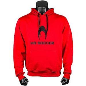 HO Soccer Hoodie Red Sweatshirt, Volwassenen, Unisex, Rood, XL