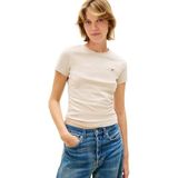 Tommy Jeans Dames TJW 3PACK C-hals TEE DW0DW22175 S/S T-Shirt, Multi (Zwart/Ecru/Gulf Sand), XXS, Multi (zwart/ecru/Golfzand), XXS