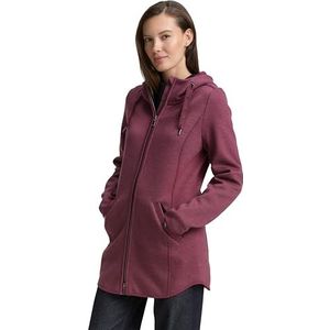 TOM TAILOR Sweatjack voor dames, 38901 - Bordeaux Twill Structuur, XXL