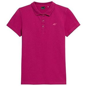 4F T-shirt F585 kleur donkerroze, maat M voor dames, Donker Roze, M