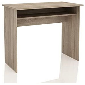 HOGAR24 ES | Bureau | Werktafel | Bevat dienblad | Kleur walnoot natuur | Afmetingen: 90 x 74 x 50 cm