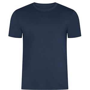 HRM Heren Zwaar Luxe Ronde Hals T-Shirt, Navy, Maat XL I Fair Trade Heren Ronde Hals T-Shirt, 195 g/m² I Duurzaam & Gemaakt van 100% Biologisch Katoen