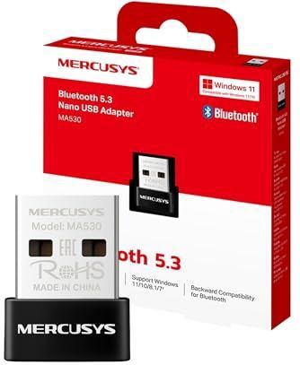 TP-Link - Mercusys MA530 - Bluetooth Adapter - Zwart - Bluetooth 5.3