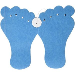 Blauwe papieren slingerpoten voor baby's, jongens, 6 m, mooie tinten babyvoeten, decoratie voor slaapkamer of babyshower