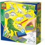 SES Creative 14919 Stempelset dino, groen