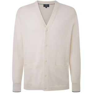 Hackett London Mikonos City Knitwear voor heren, Wit (optisch wit), S