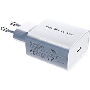 PAWHITS USB Snelle Oplader Plug USB Plug Adapter Ondersteuning PD 30W Max Uitgang Compatibel met Samsung Huawei iPhone 13/13 Pro/13 Pro Max /12/12 Mini/12 Pro/12 Pro Max 11 SE iPad