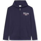 Gant - GRAPHIC FULL ZIP HOODIE - Capuchonsweatvest - Evening blue - Kangaroozak