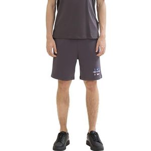TOM TAILOR Denim Heren bermuda sweatpants shorts, 10899 - Tarmac Grey, XXL