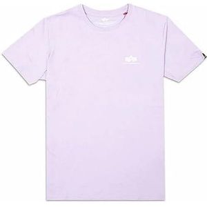 Alpha Industries Basic T T-Shirt met Kleine logo voor mannen Pale Violet