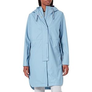 TOM TAILOR Dames regenjas met capuchon 1030079, 28800 - Faded Denim Blue, S