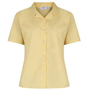 Trutex RSB-GOL-46 blouses met korte mouwen en niet ijzeren reverkraag, goud, 46 maten, 2 stuks