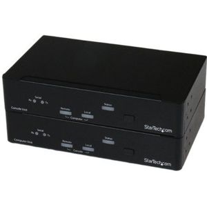 StarTech.com USB DVI KVM Console-Verlenger met Serieel & Audio via Glasvezel 2km