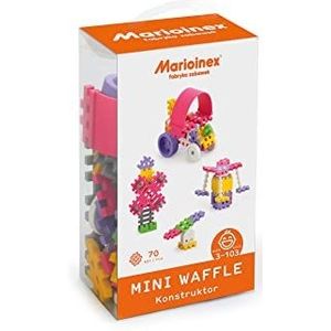 Marioinex 902813 Mini Waffle, Set of 70 Pieces Constructor Girl, Multi-Colour
