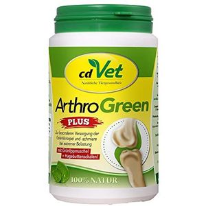cdVet ArthroGreen Plus 150 g - natuurlijke en effectieve voedingssupplement ter ondersteuning van de gewrichten voor honden en katten door vitaminen en mineralen