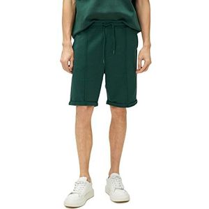Koton Heren Trekkoord Seam Pocket Gedetailleerde Folded Leg Slim Fit Shorts, groen (970), M