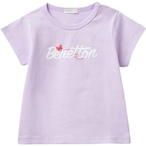 United Colors of Benetton Uniseks T-shirt voor kinderen, Paars, 74 cm