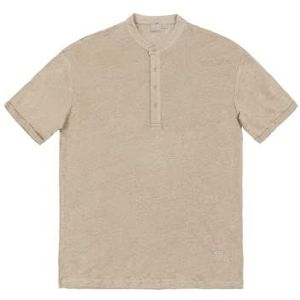 GIANNI LUPO Heren T-shirt van linnen GL525L-S24, Beige, L