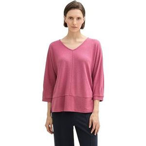 TOM TAILOR T-shirt voor dames, 16348, roze fluweel, M