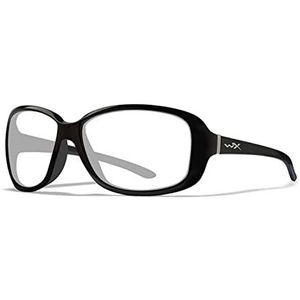 Wiley X Unisex Affinity zonnebril, glanzend zwart, One Size
