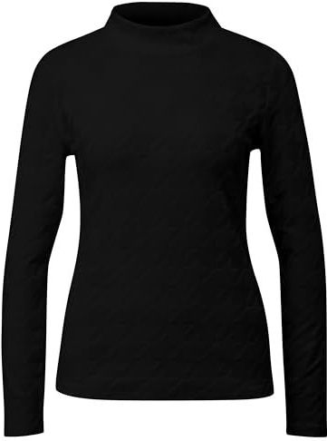 T-shirt - Slim-fit - Lange Mouwen - Houndstooth-patroon