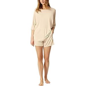 Schiesser Korte damespyjamaset, Apricot (Sahara), 44