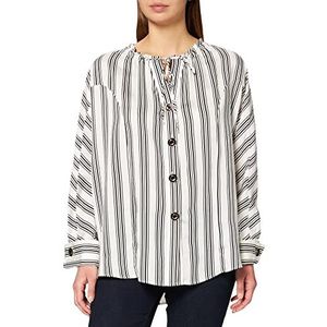 IPEKYOL Womens Below Hips Graphic Line Pattern Shirt, Oil, 40