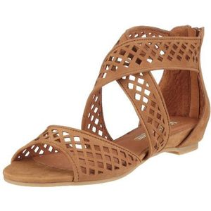 Buffalo Arno Leather 309-10031, damessandalen, Braun Tan60, 41 EU