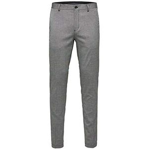 SELECTED HOMME Heren Shdskinny-mathsaul Lt. Grey Trouser Noos kostuumbroek