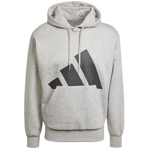 Adidas - Essentials Big Logo Fleece Hoodie - Zwart - Katoen/Polyester