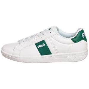 FILA Crosscourt Line Sneakers voor heren, White Verdant Green, 45 EU Breed