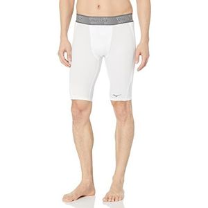Mizuno Heren Aero Vent Gewatteerde Sliding Kort, Wit, Volwassen Klein