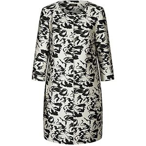 APART Fashion Jacquard blazer voor dames, crème-zwart, 34