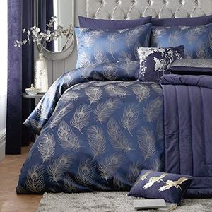 Laurence Llewelyn-Bowen - Dandy - Jacquard Dekbedovertrek Set - Super-King Bed Maat in Navy